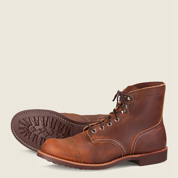 brown red boots