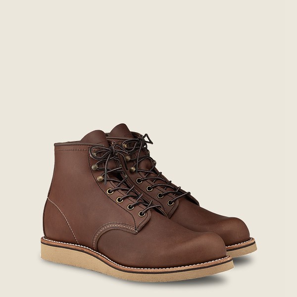 brown red boots